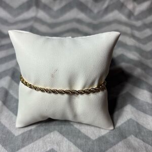 New! Gold Tone Dainty Bracelet Lobster Clasp & Extension